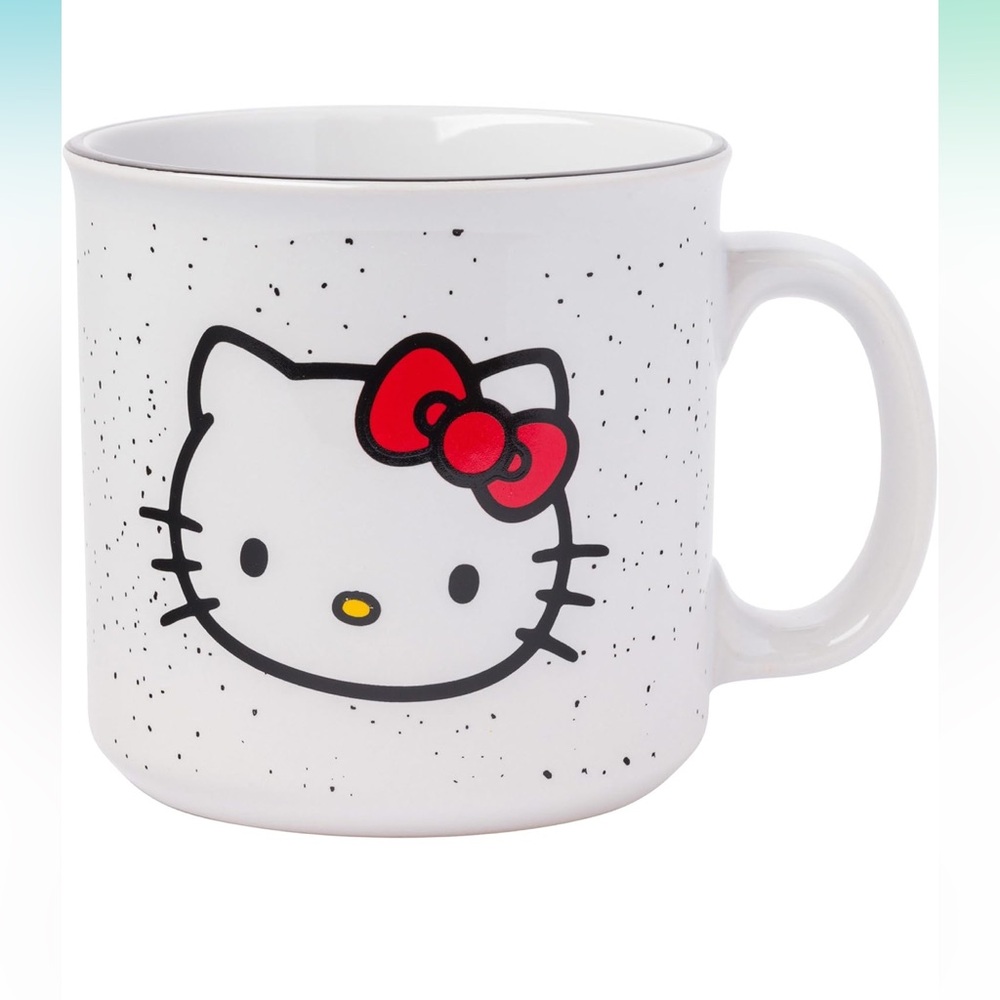 Silver Buffalo Sanrio Hello Kitty Ceramic Camper Mug, 20 Ounces